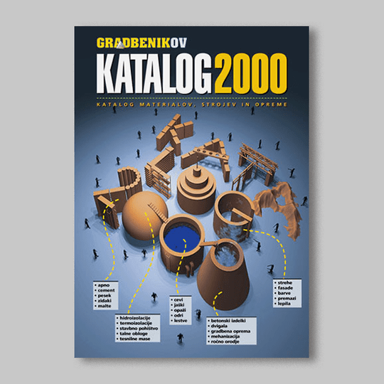 Ilustracija za naslovnico revije Gradbenik, Katalog 2000