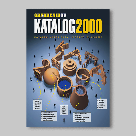 Ilustracija za naslovnico revije Gradbenik, Katalog 2000