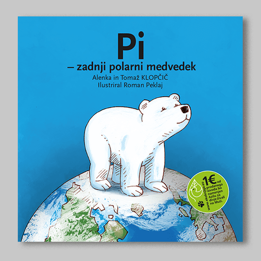 Ilustracije v slikanici Pi, zadnji polarni medvedek