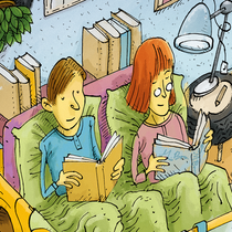 Ilustracija za revijo EkoKnjiga